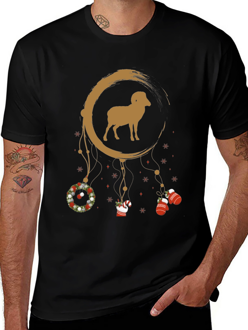 Holiday Ram Dreamcatcher T-Shirt