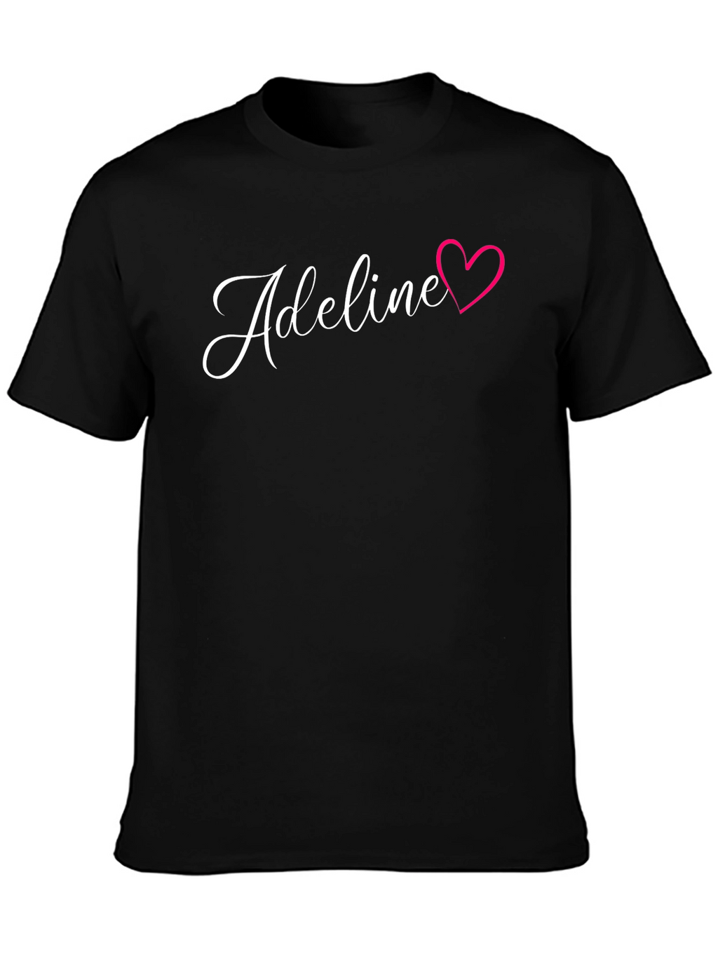 Adeline Heart Graphic Black T-Shirt
