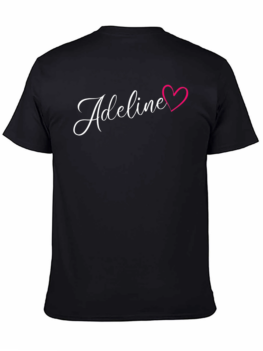 Adeline Heart Graphic Black T-Shirt