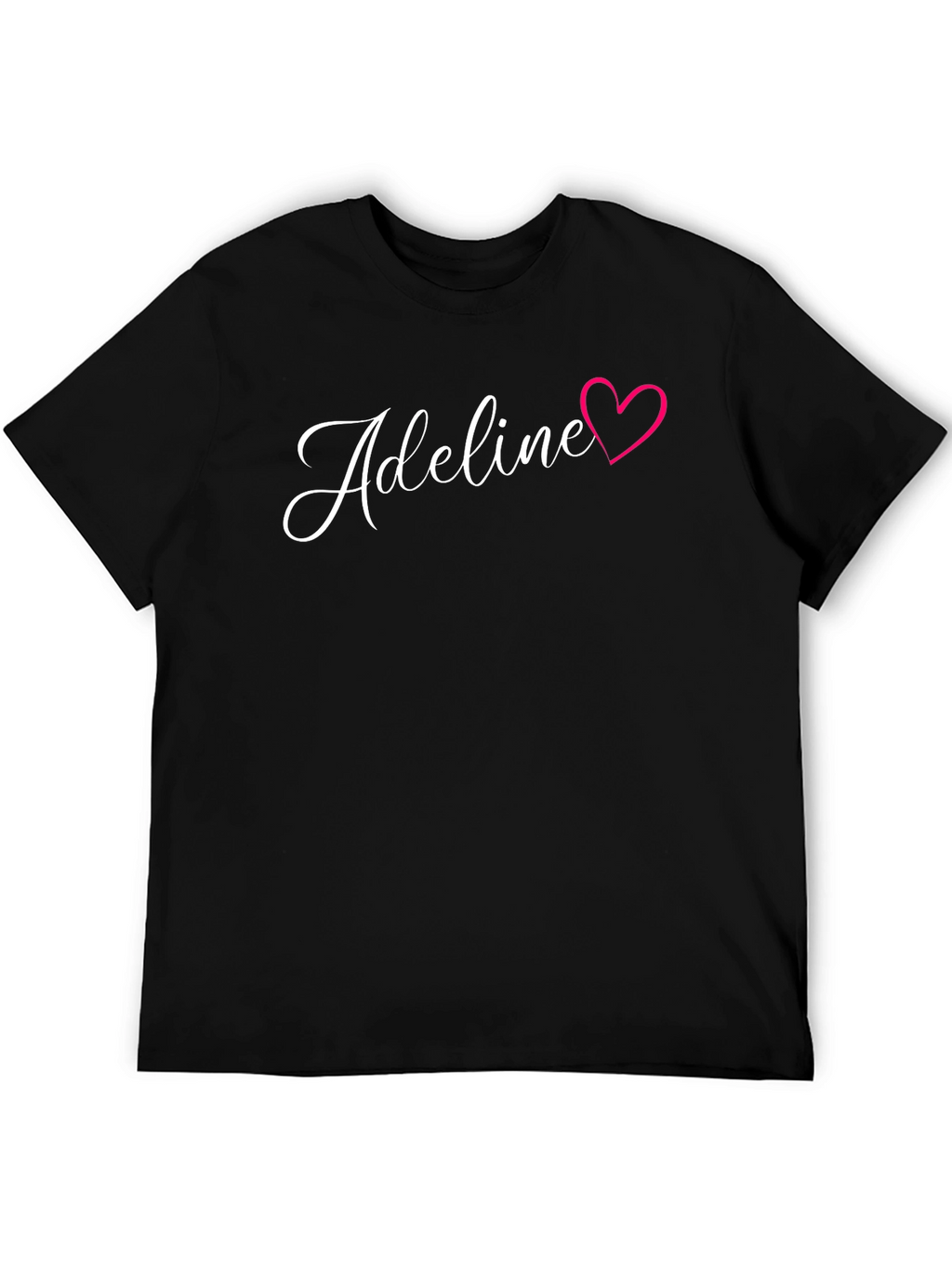 Adeline Heart Graphic Black T-Shirt