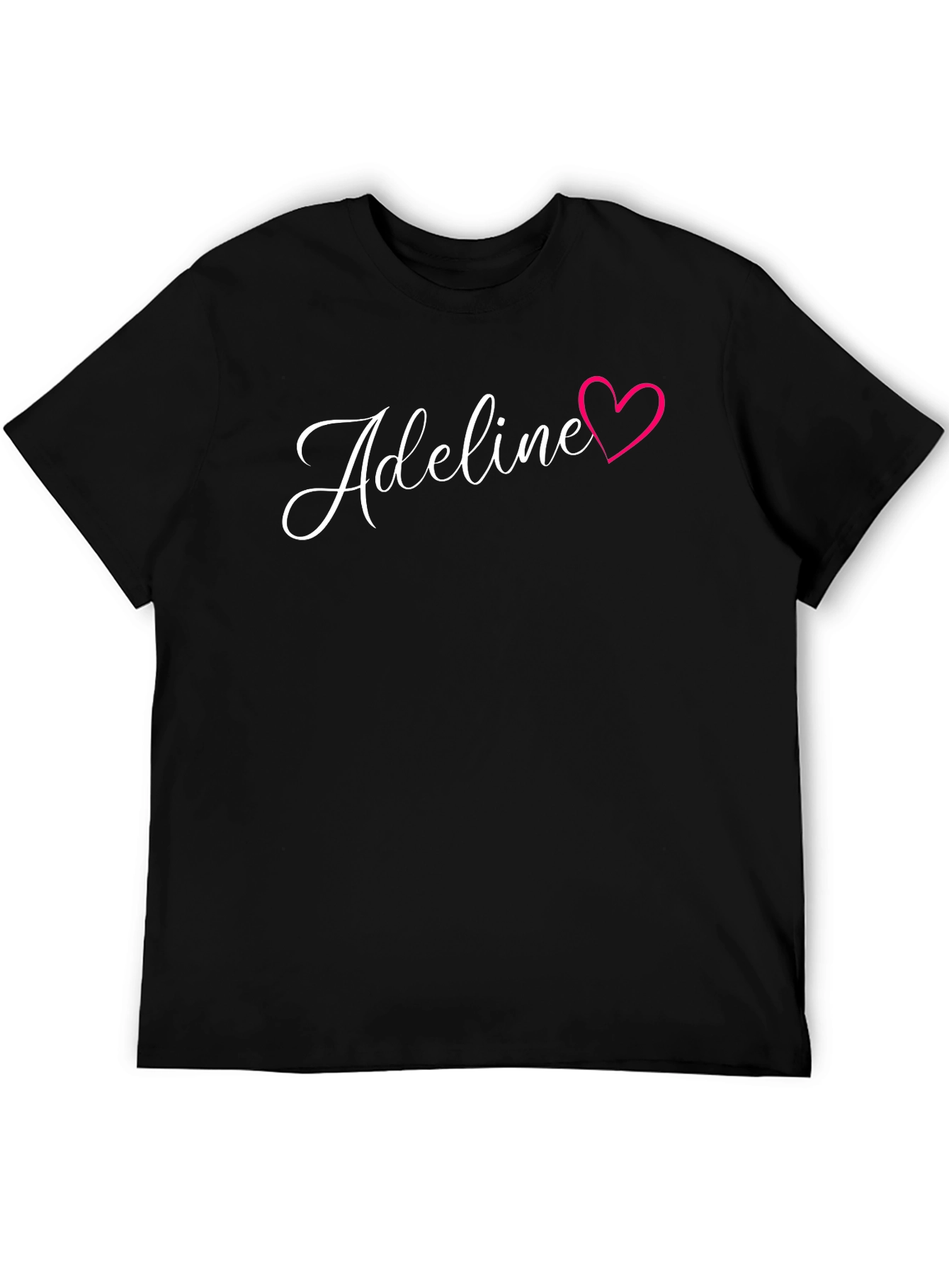 Adeline Heart Graphic Black T-Shirt