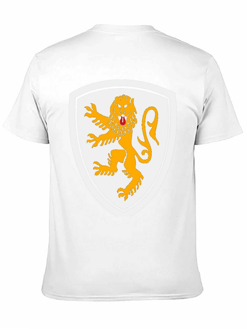 Lion Crest Graphic T-Shirt - Black Cotton Tee
