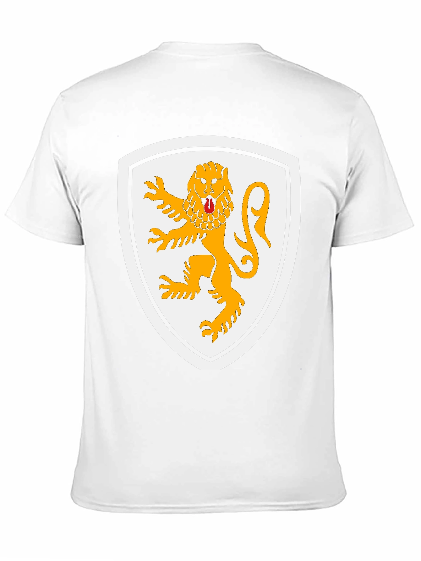 Lion Crest Graphic T-Shirt - Black Cotton Tee