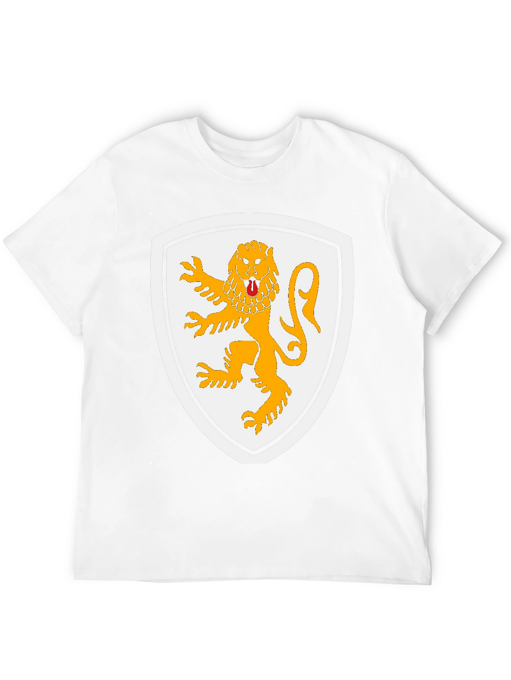 Lion Crest Graphic T-Shirt - Black Cotton Tee