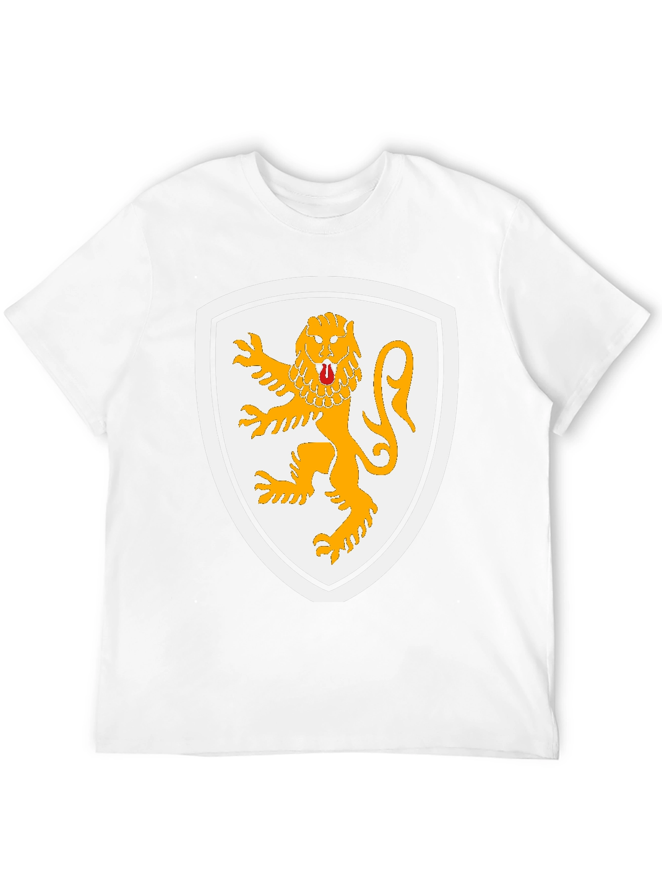 Lion Crest Graphic T-Shirt - Black Cotton Tee