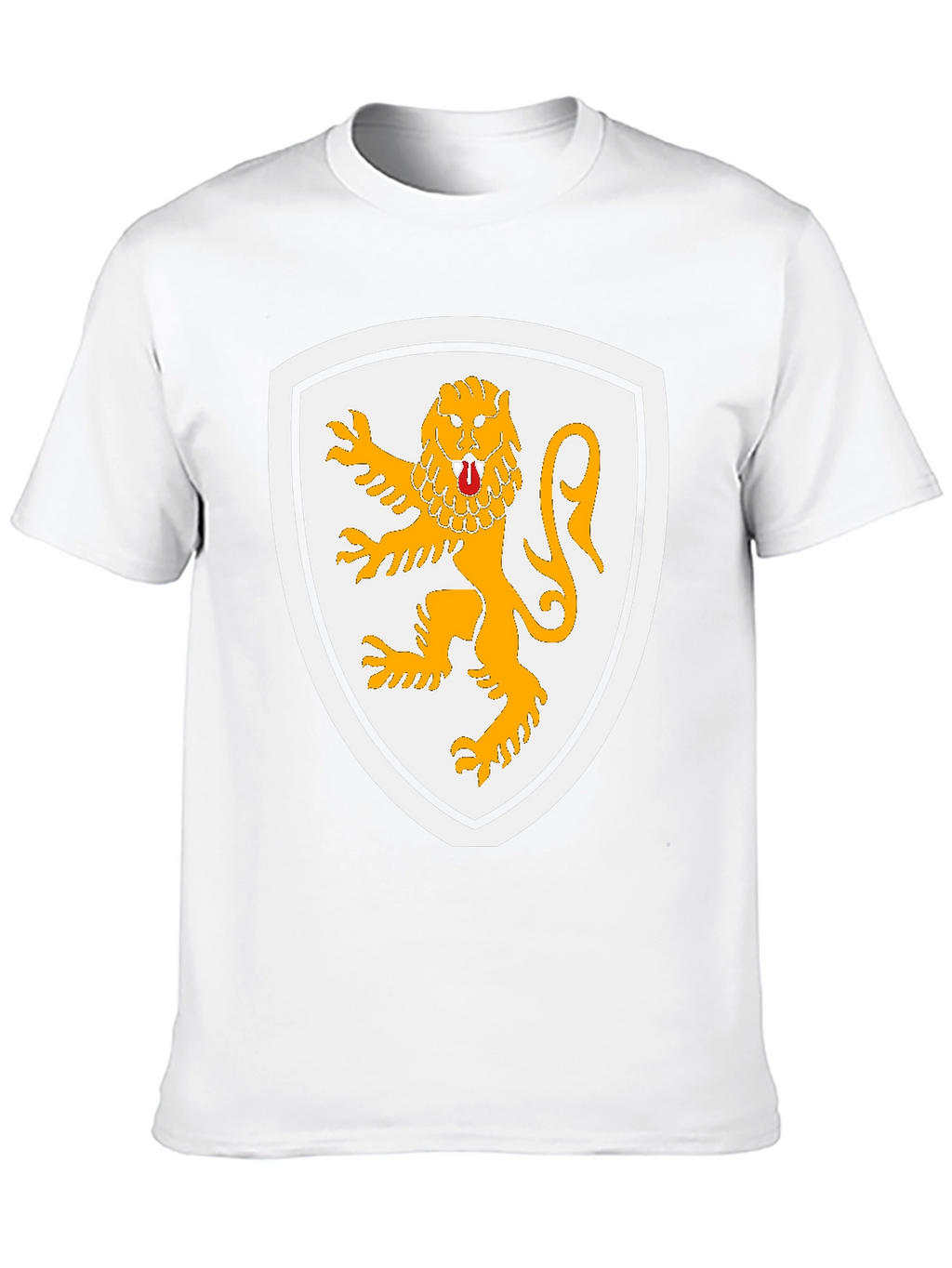 Lion Crest Graphic T-Shirt - Black Cotton Tee