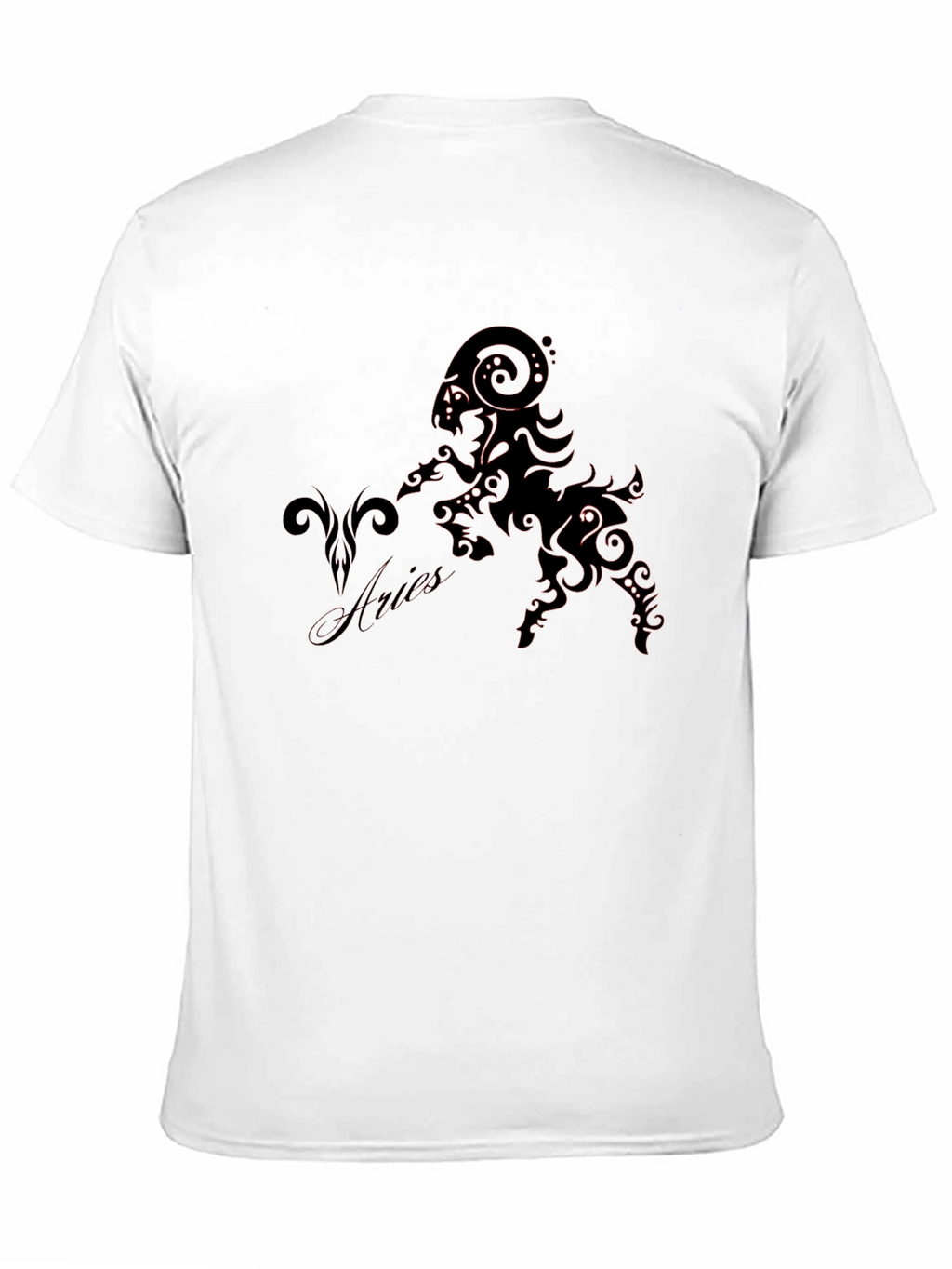 Aries Zodiac Black Graphic Tee