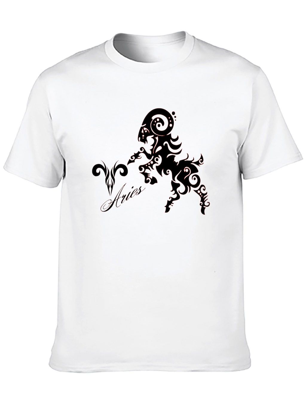 Aries Zodiac Black Graphic Tee