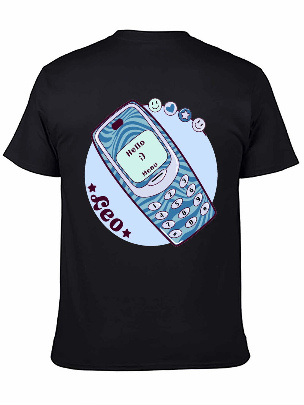 Retro Cell Phone Graphic T-Shirt - Nostalgic Tech Tee
