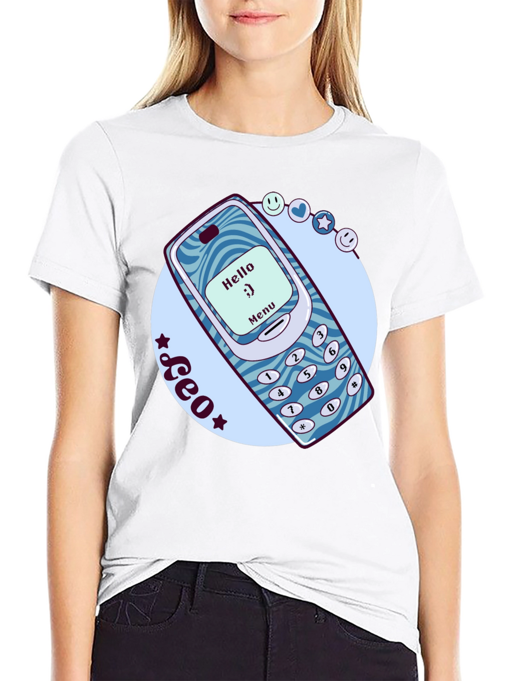 Retro Cell Phone Graphic T-Shirt - Nostalgic Tech Tee