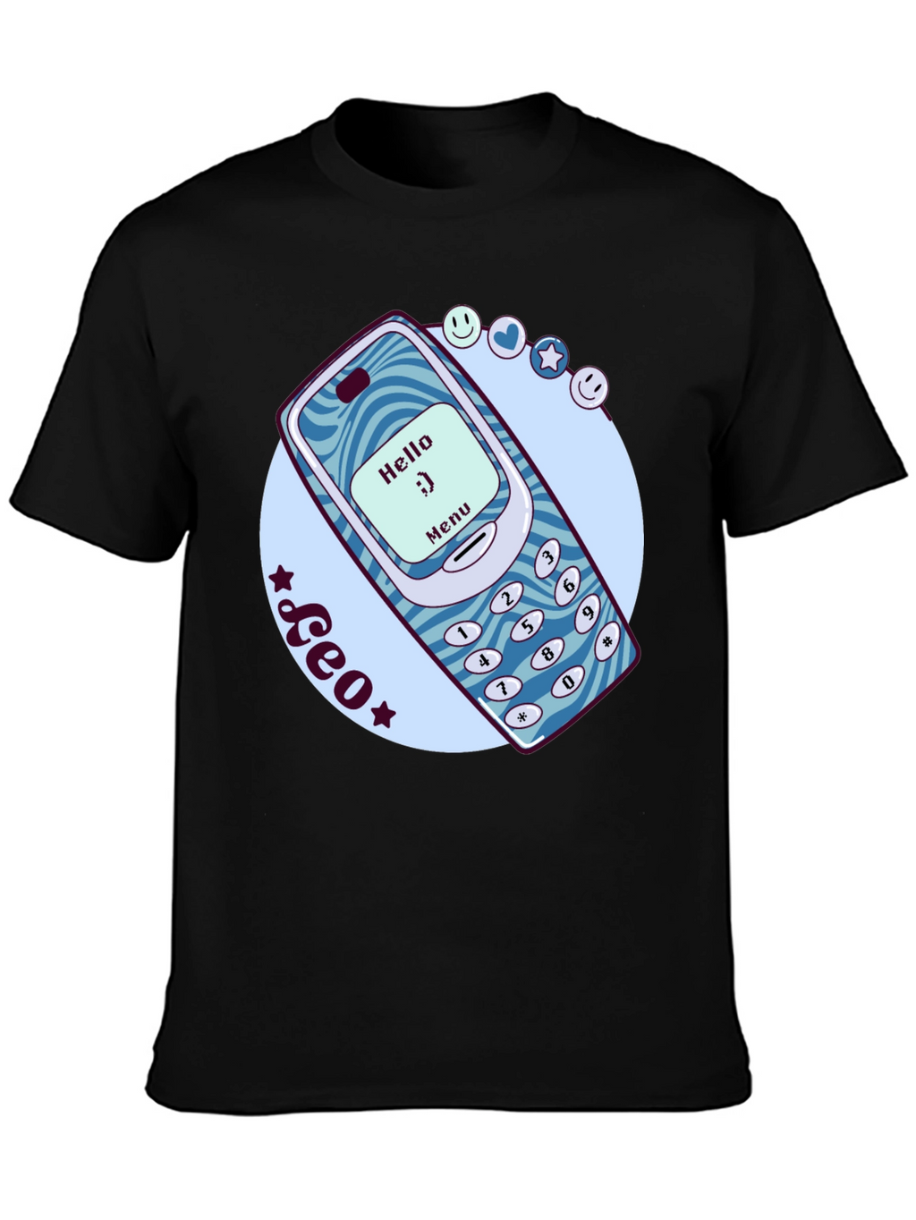 Retro Cell Phone Graphic T-Shirt - Nostalgic Tech Tee
