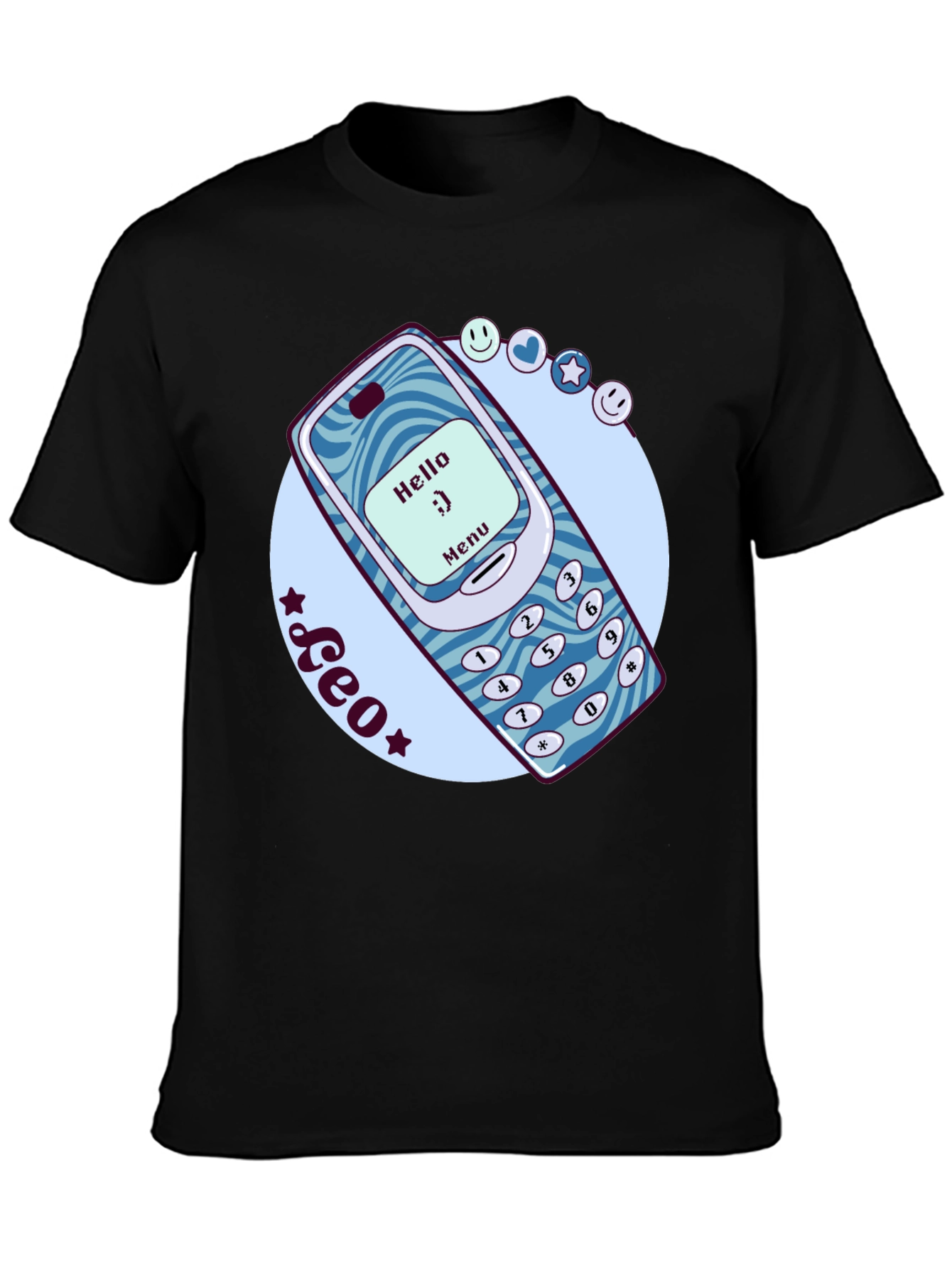 Retro Cell Phone Graphic T-Shirt - Nostalgic Tech Tee