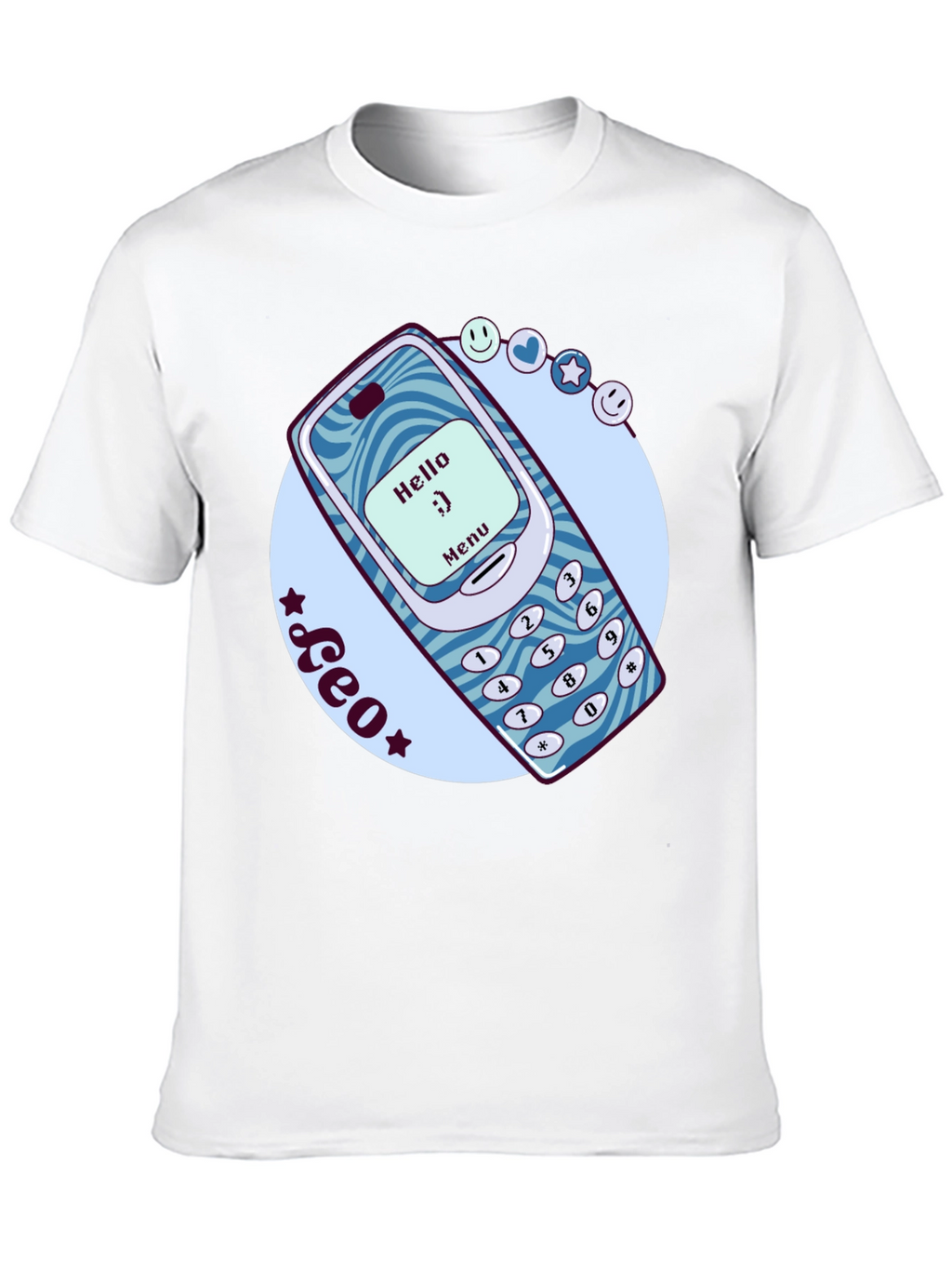 Retro Cell Phone Graphic T-Shirt - Nostalgic Tech Tee
