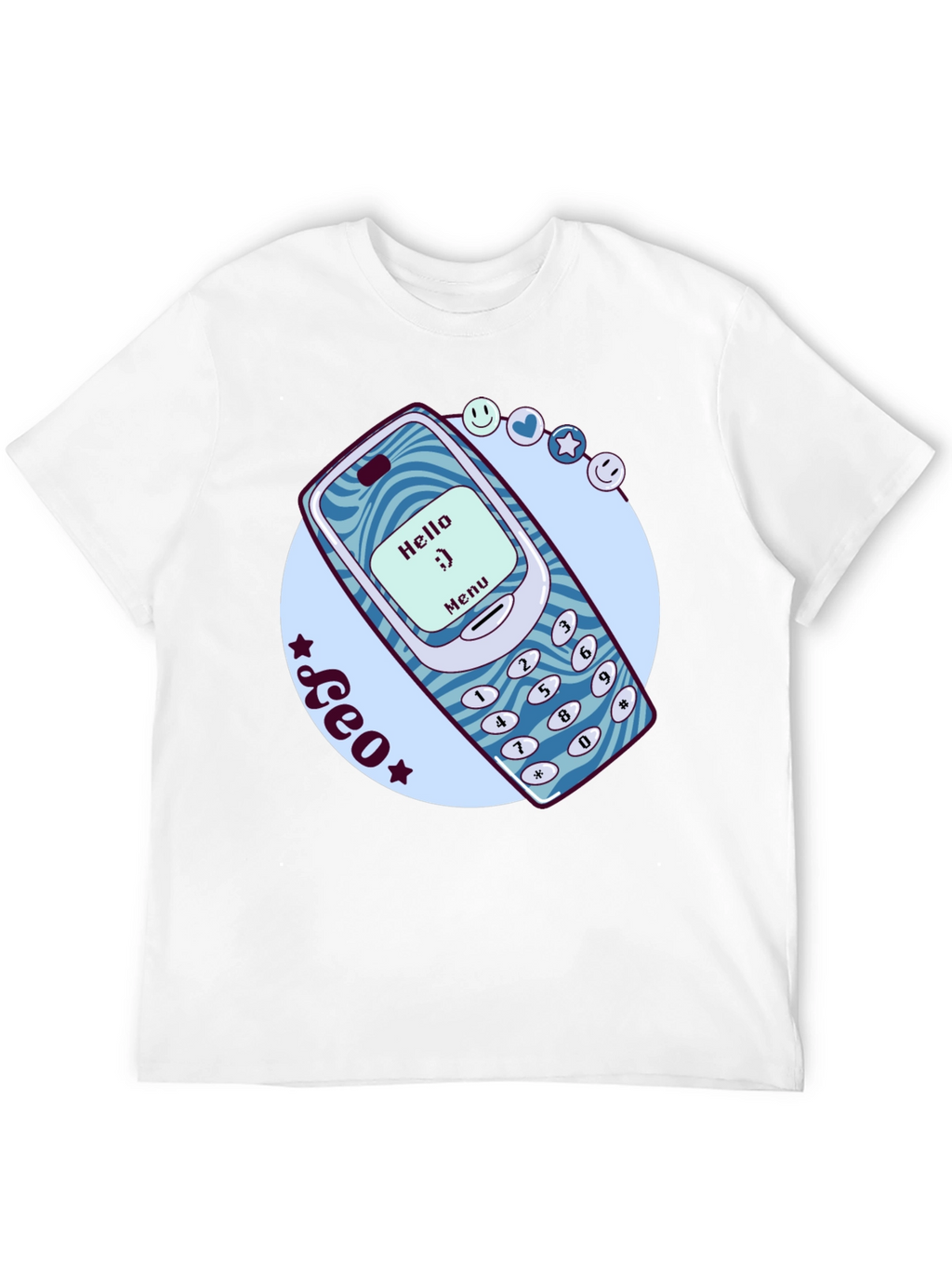Retro Cell Phone Graphic T-Shirt - Nostalgic Tech Tee