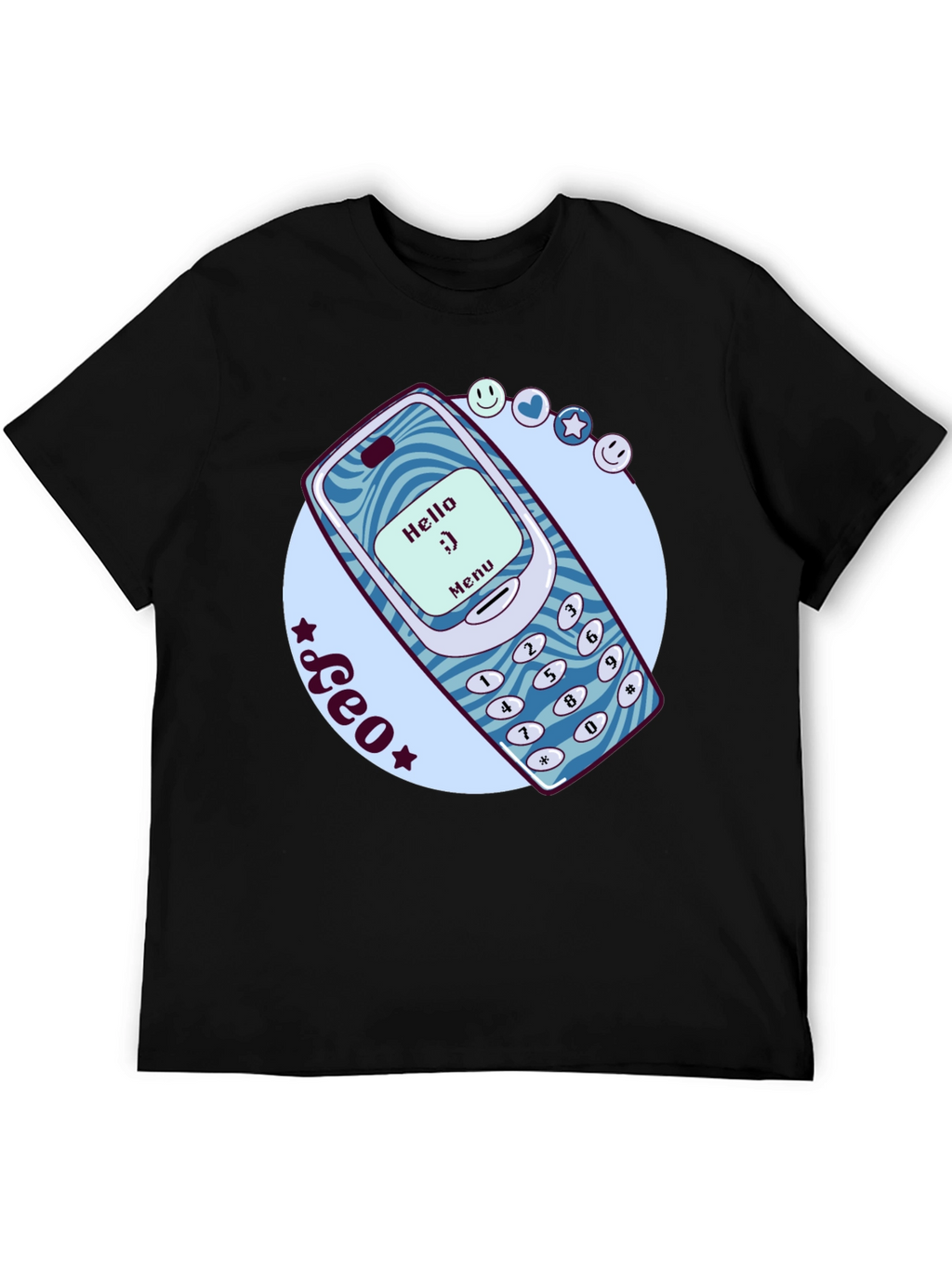 Retro Cell Phone Graphic T-Shirt - Nostalgic Tech Tee