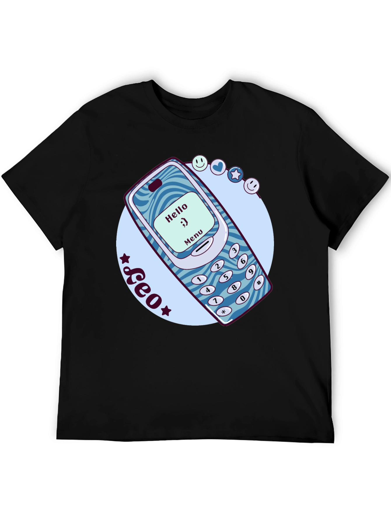 Retro Cell Phone Graphic T-Shirt - Nostalgic Tech Tee
