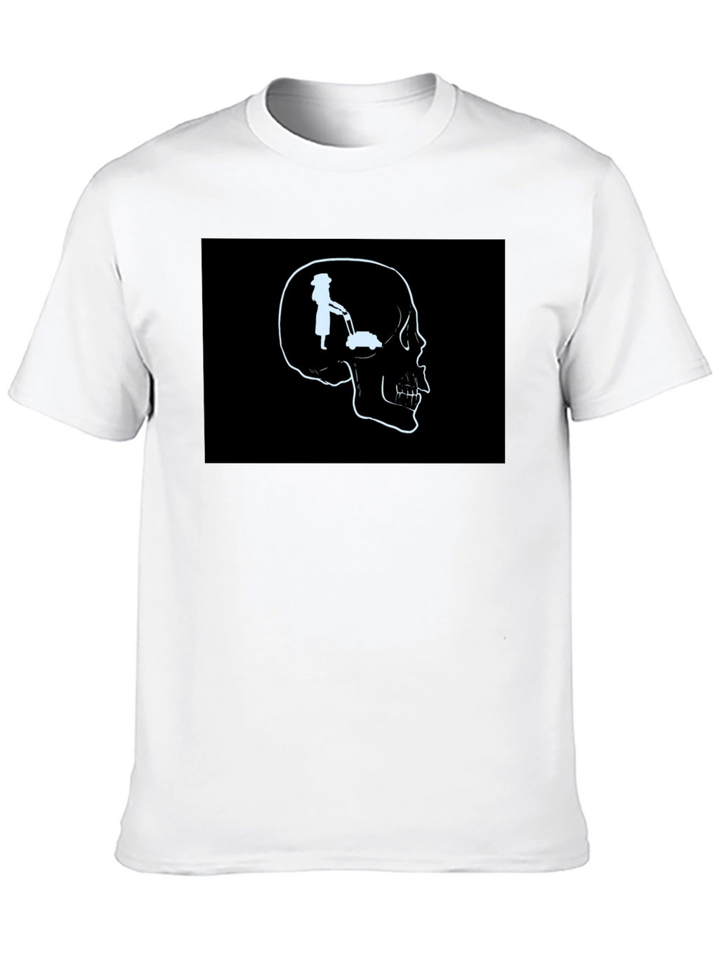 Mind on Mowing T-Shirt - Skull Graphic Tee
