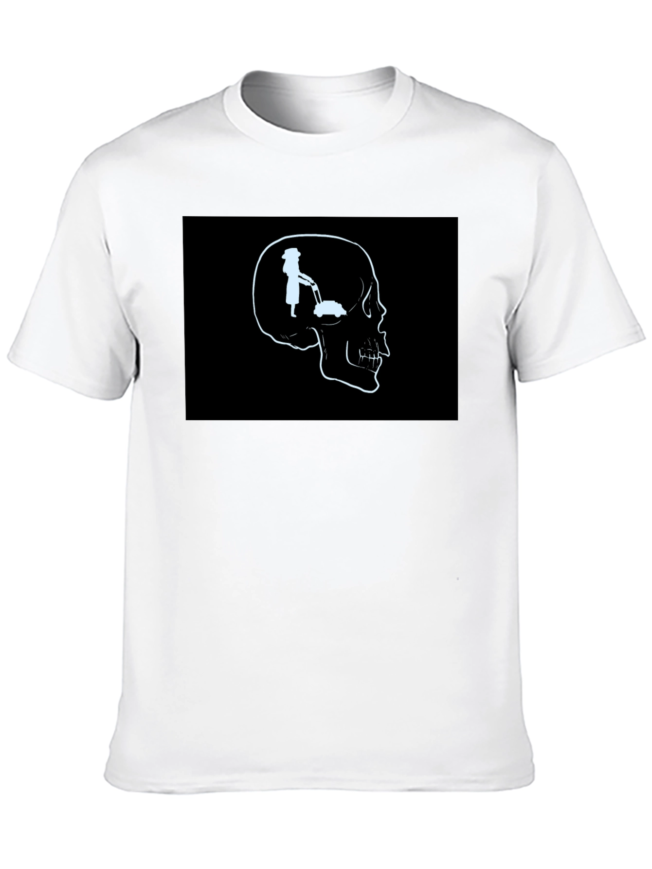 Mind on Mowing T-Shirt - Skull Graphic Tee