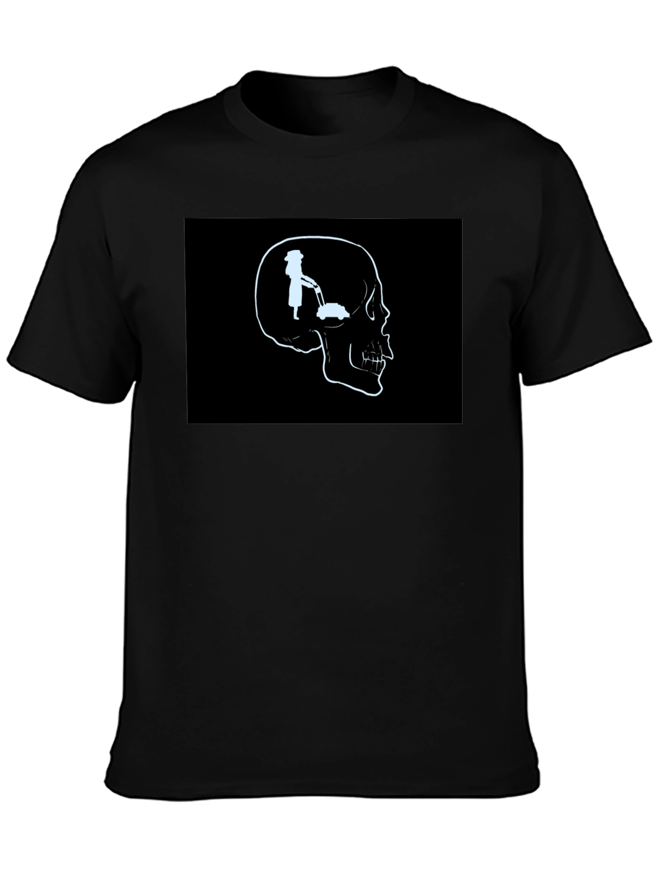 Mind on Mowing T-Shirt - Skull Graphic Tee