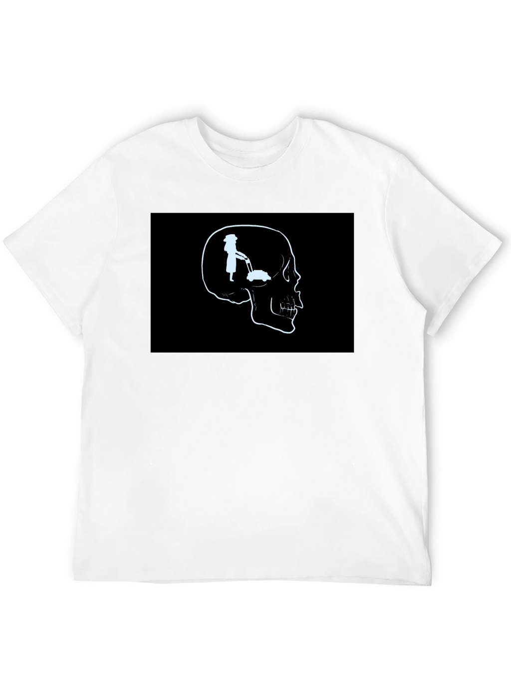 Mind on Mowing T-Shirt - Skull Graphic Tee