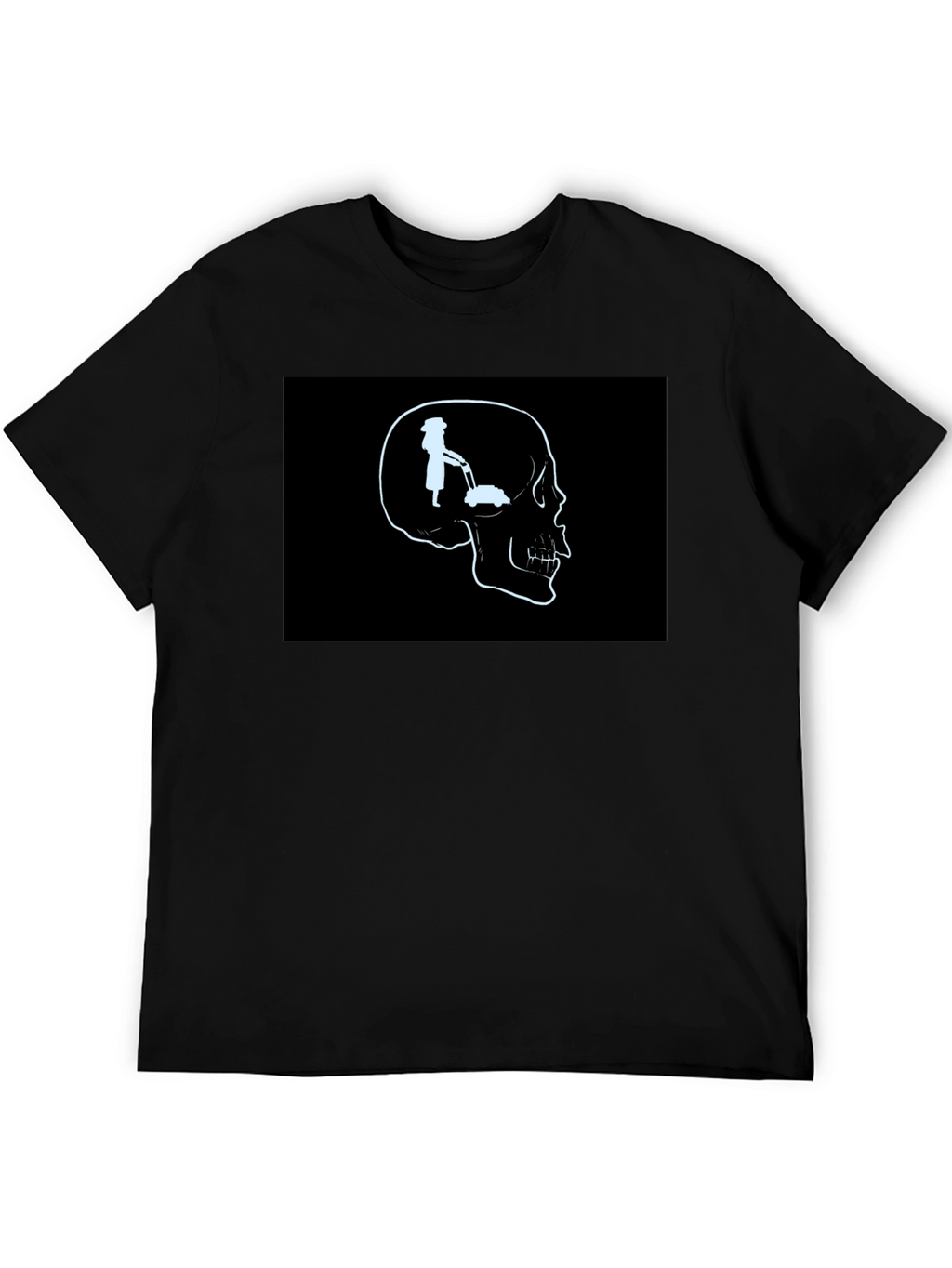 Mind on Mowing T-Shirt - Skull Graphic Tee