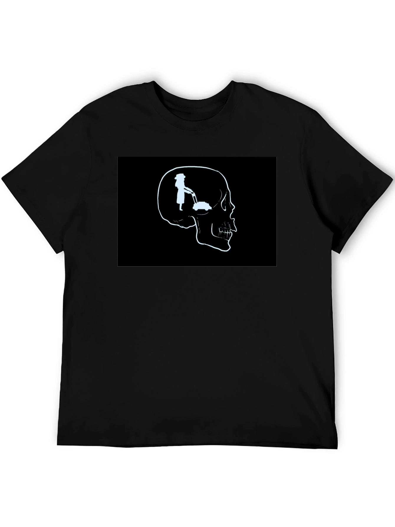 Mind on Mowing T-Shirt - Skull Graphic Tee