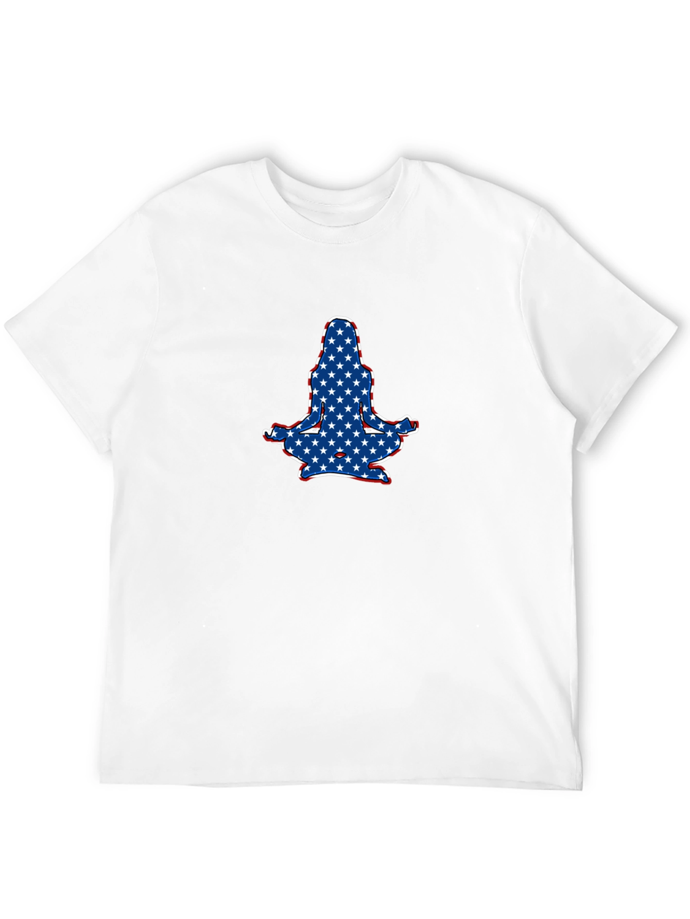 Patriotic Yoga Pose Graphic Tee
