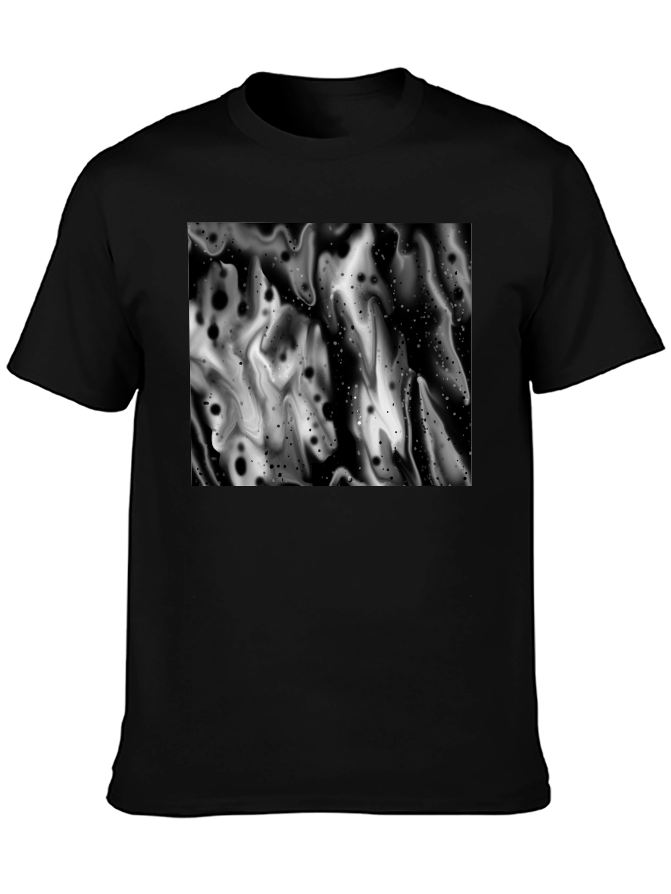 Abstract Black and White Graphic Tee