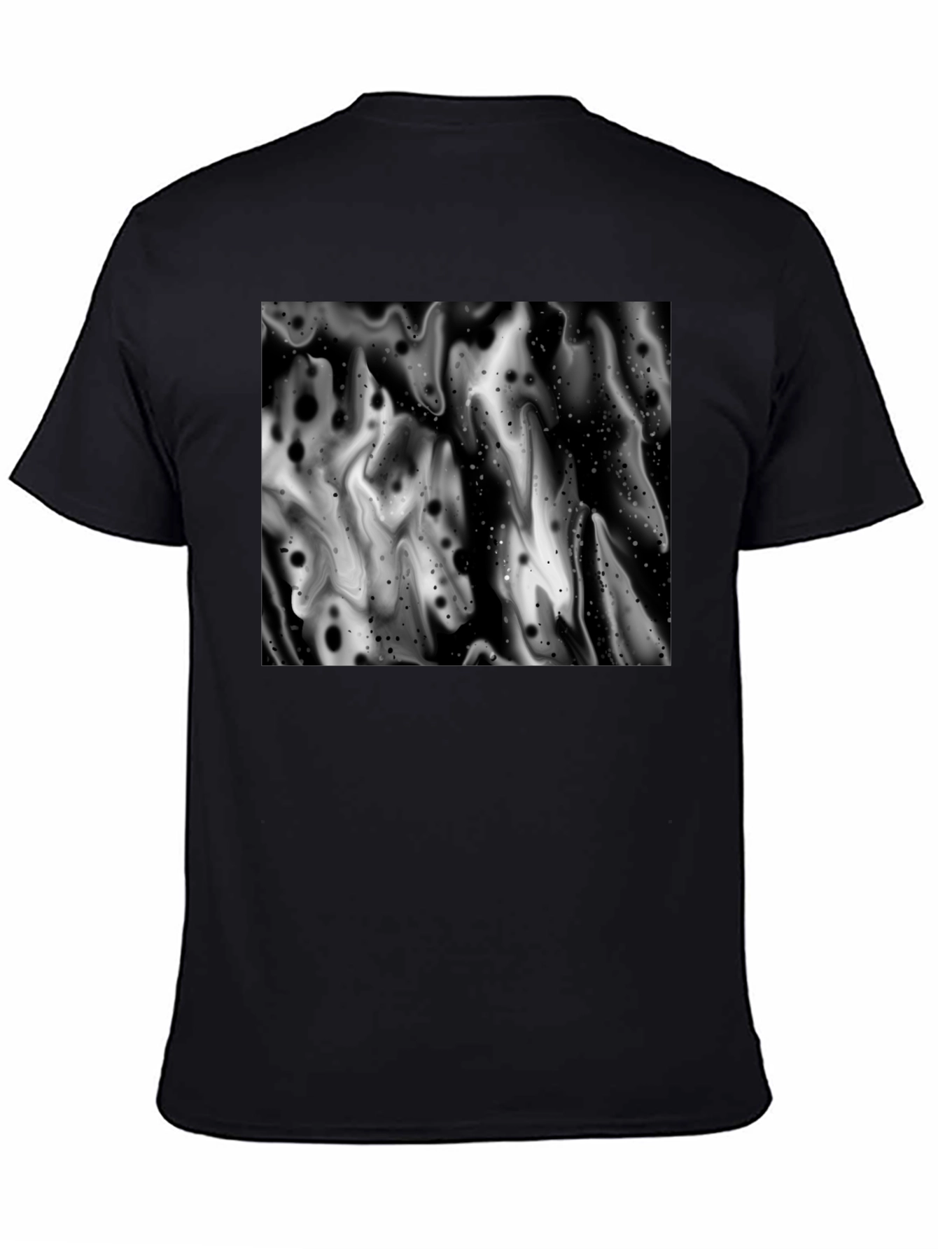 Abstract Black and White Graphic Tee