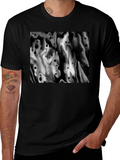 Abstract Black and White Graphic Tee