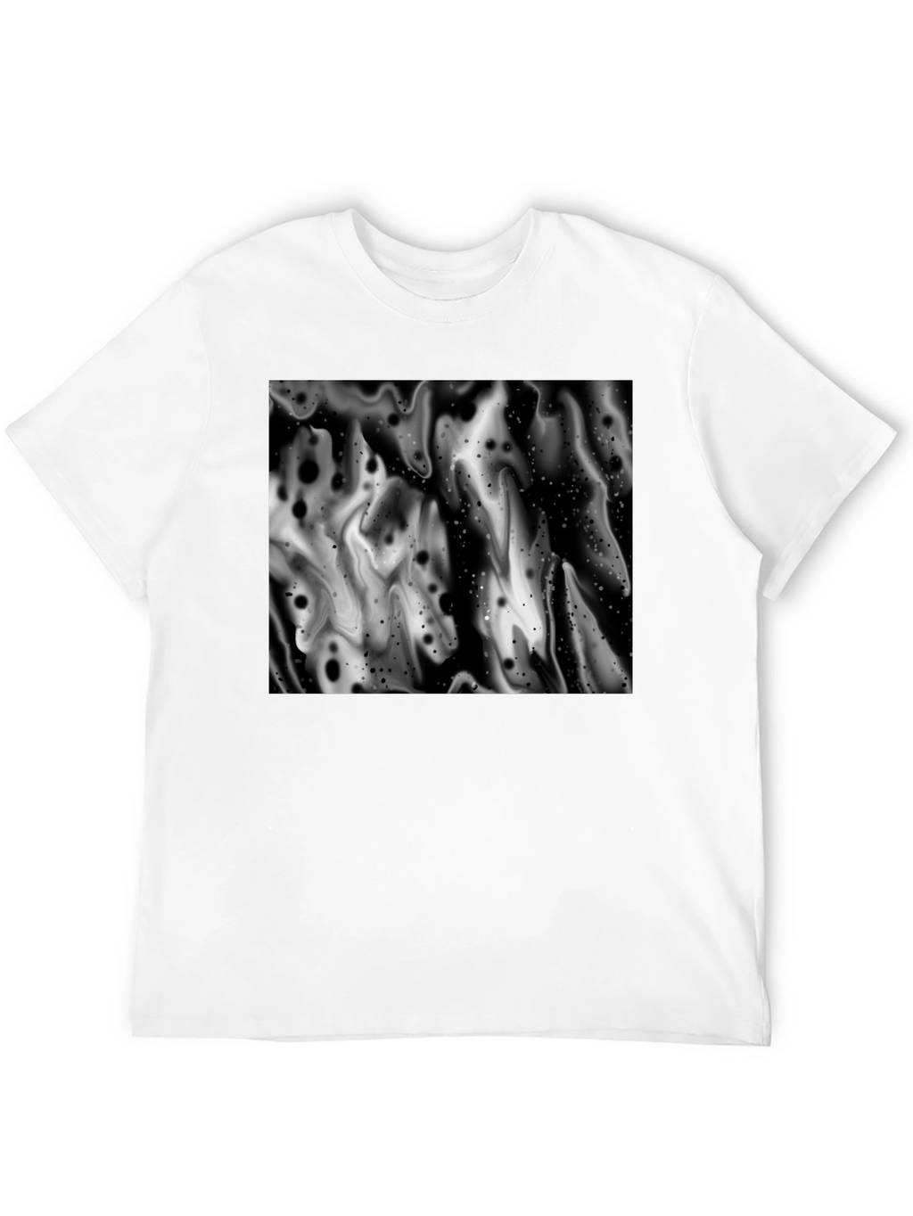 Abstract Black and White Graphic Tee