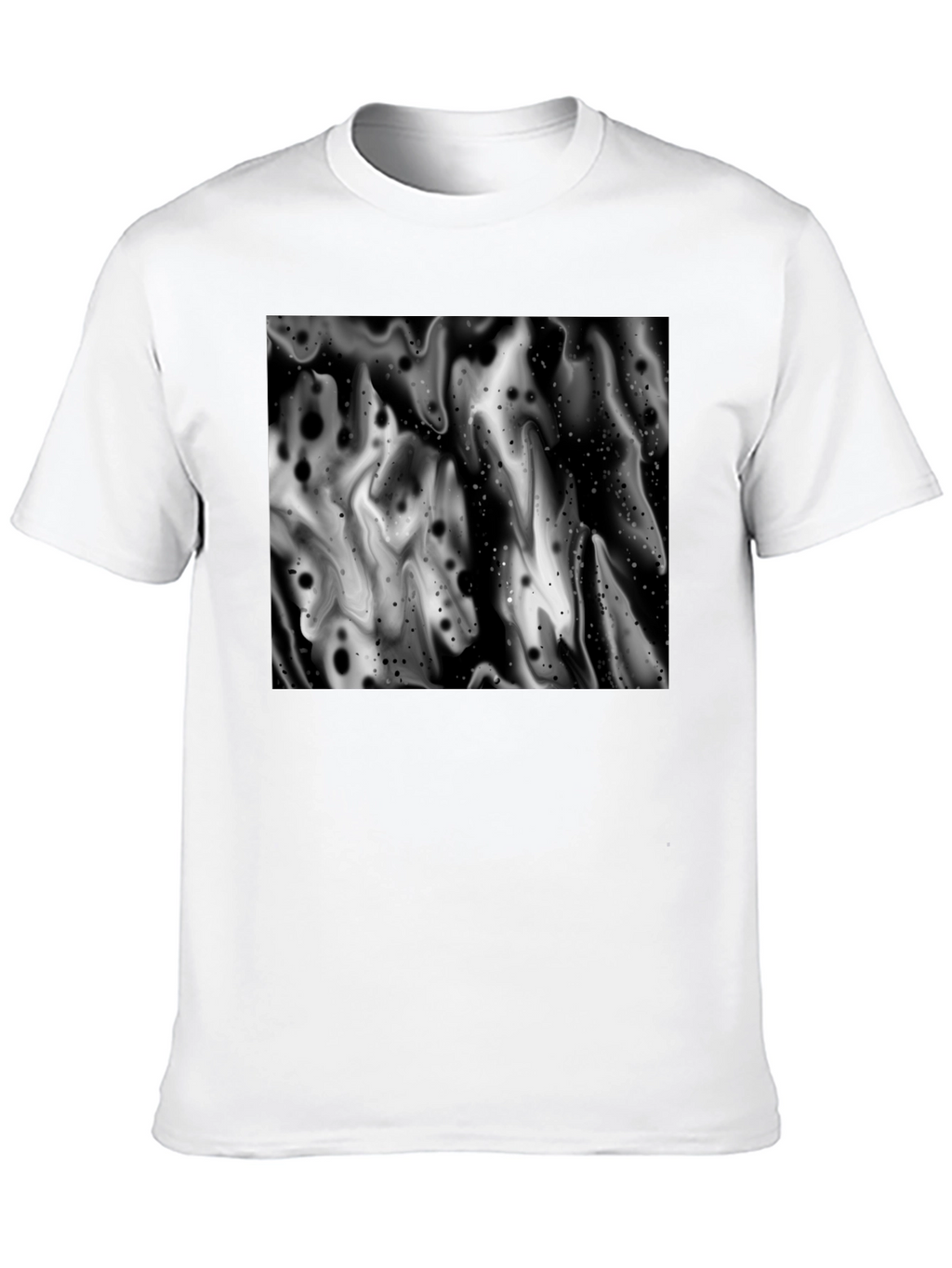 Abstract Black and White Graphic Tee