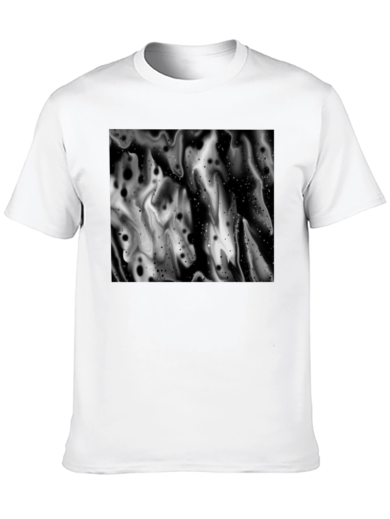 Abstract Black and White Graphic Tee