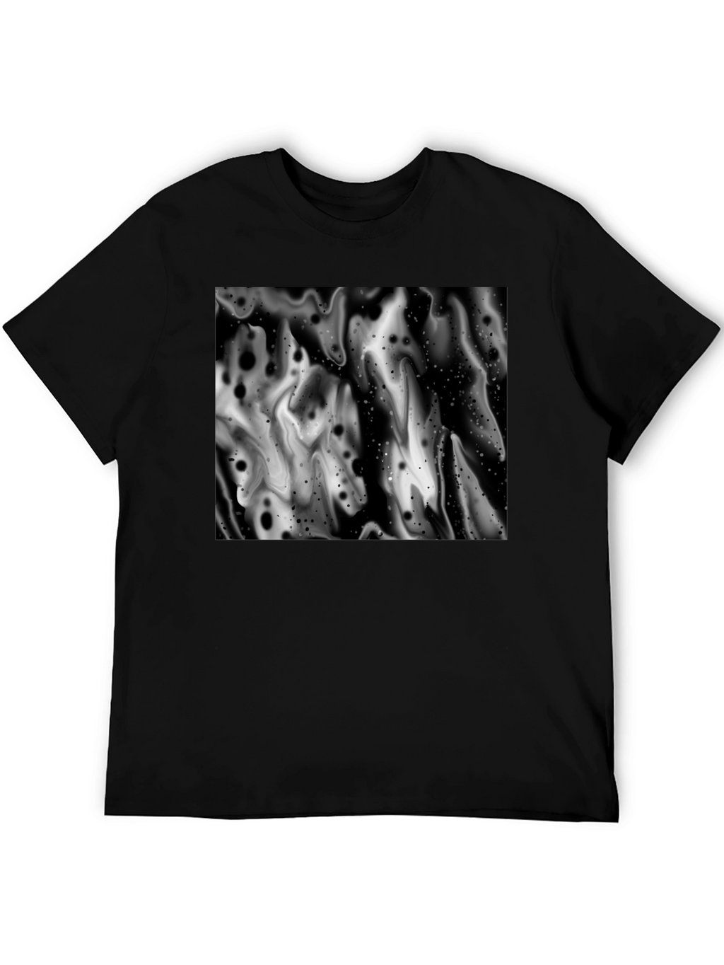 Abstract Black and White Graphic Tee