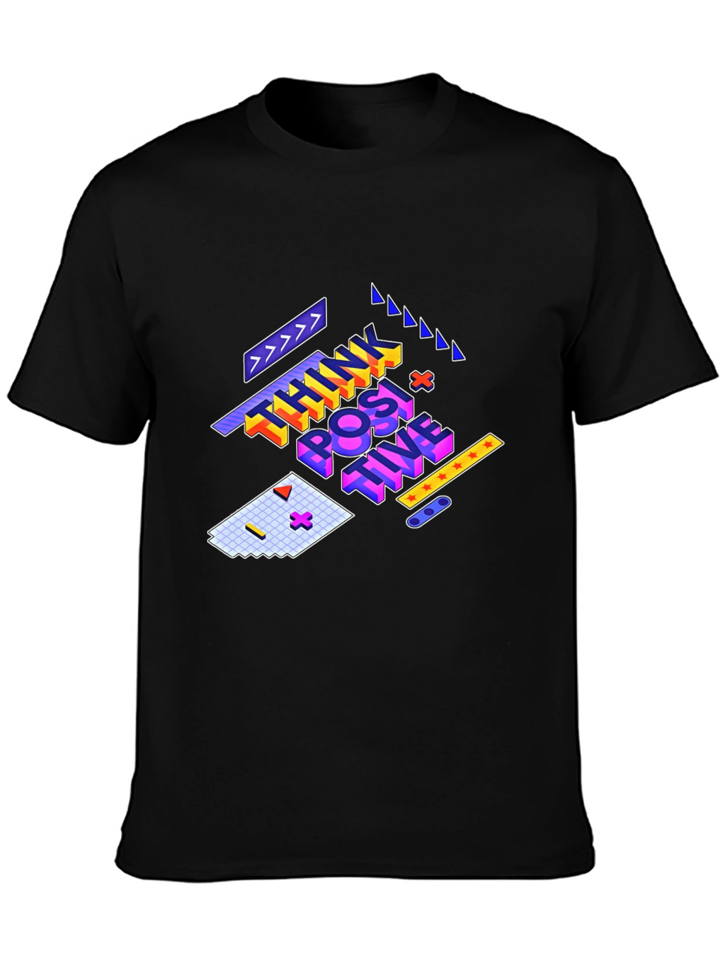 Think Positive Graphic Tee - Black