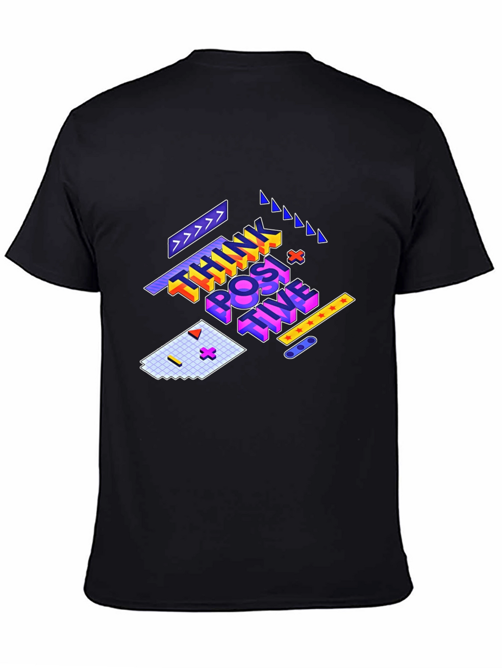 Think Positive Graphic Tee - Black