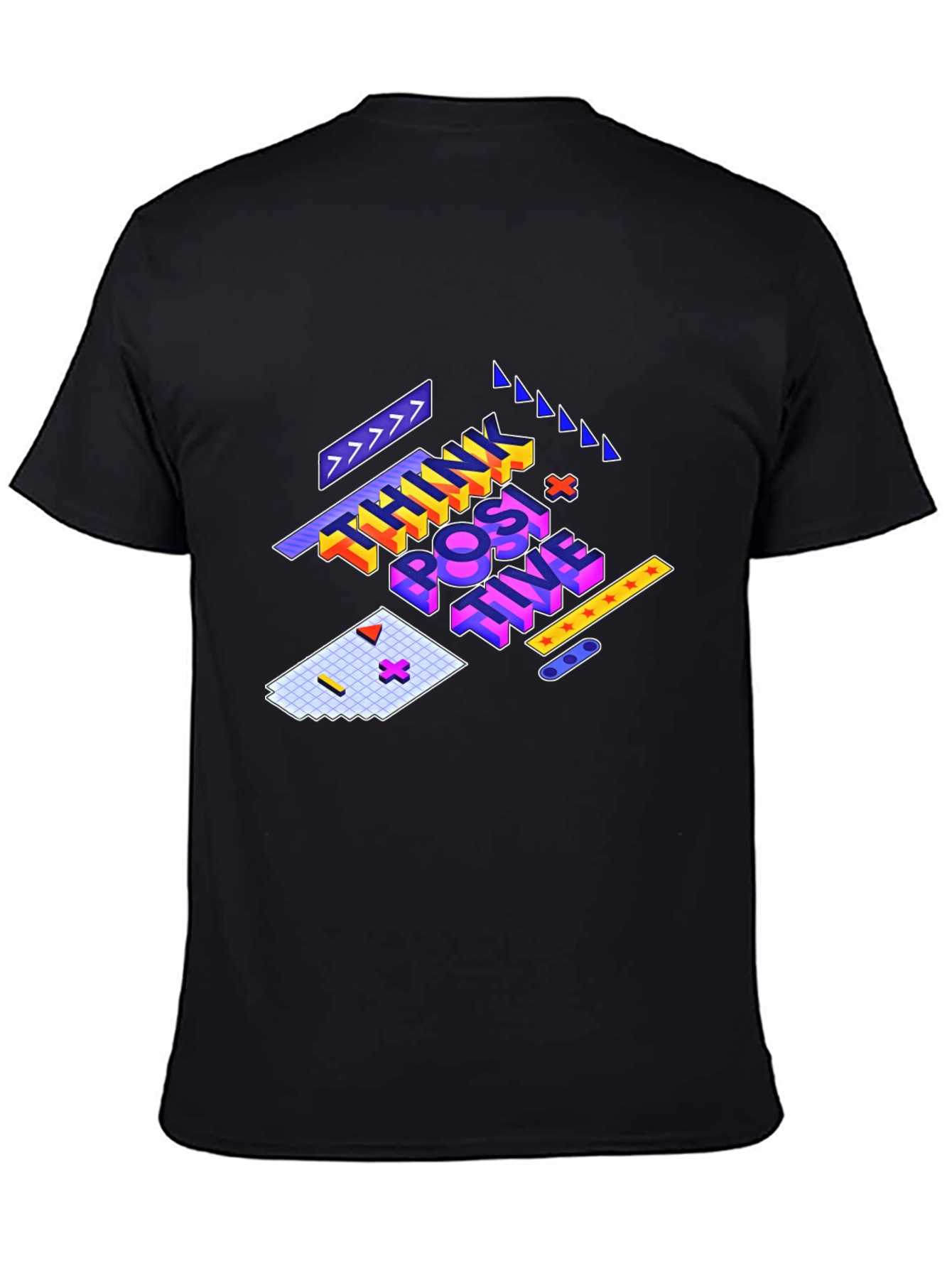 Think Positive Graphic Tee - Black