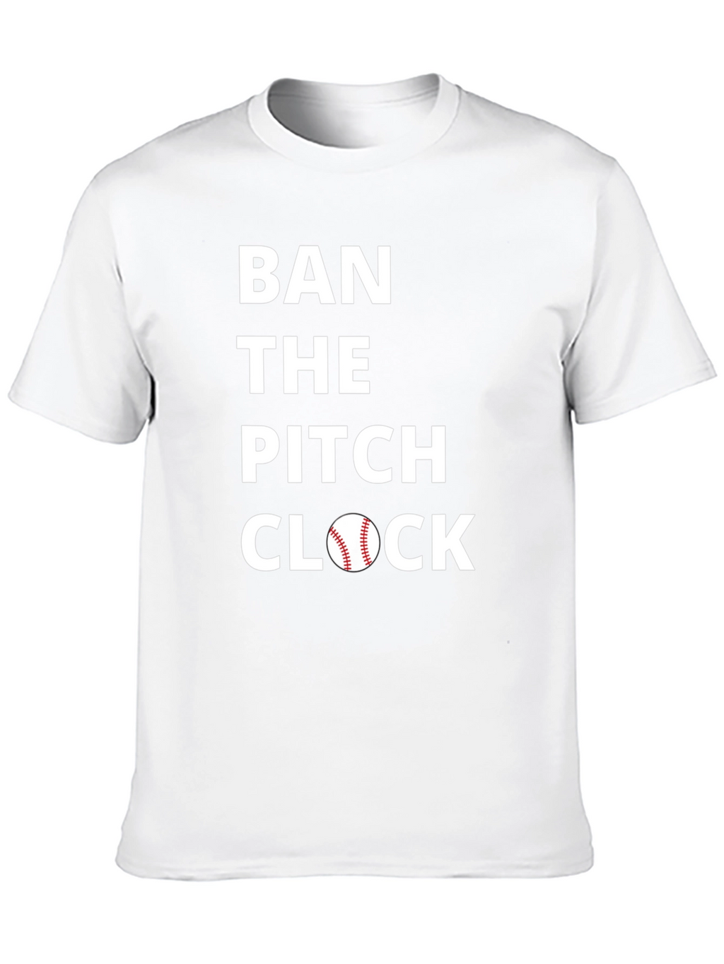 Ban the Pitch Clock Baseball Tee