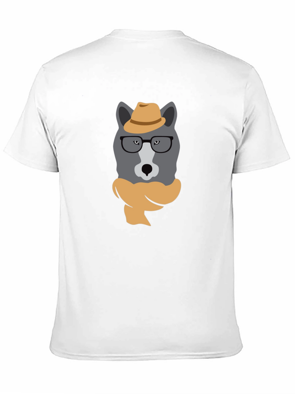 Hipster Wolf Graphic T-Shirt