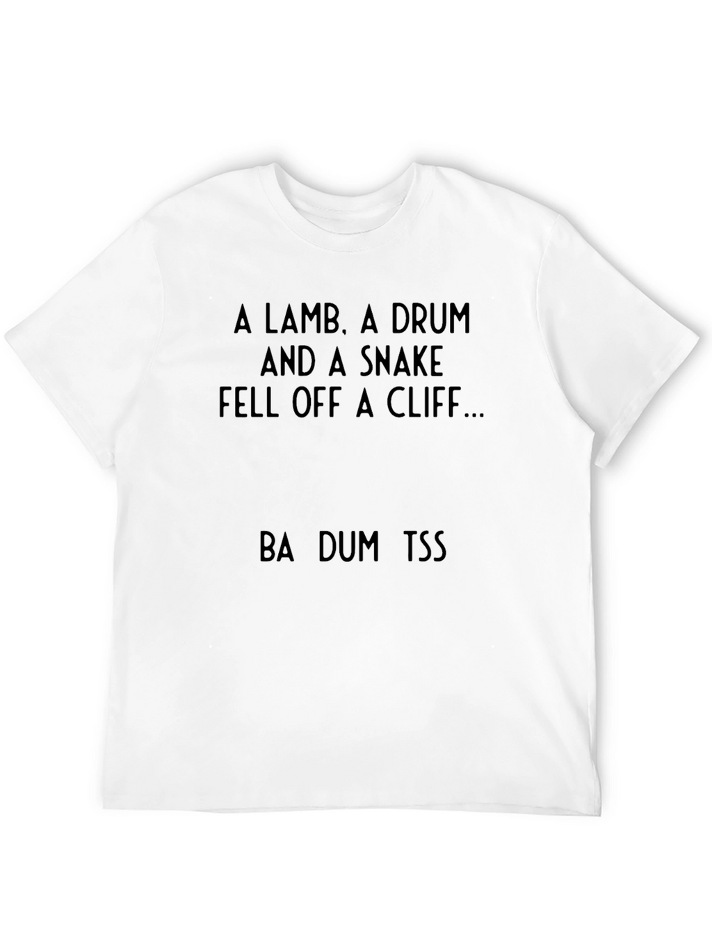 Punny T-Shirt: A Lamb A Drum and A Snake
