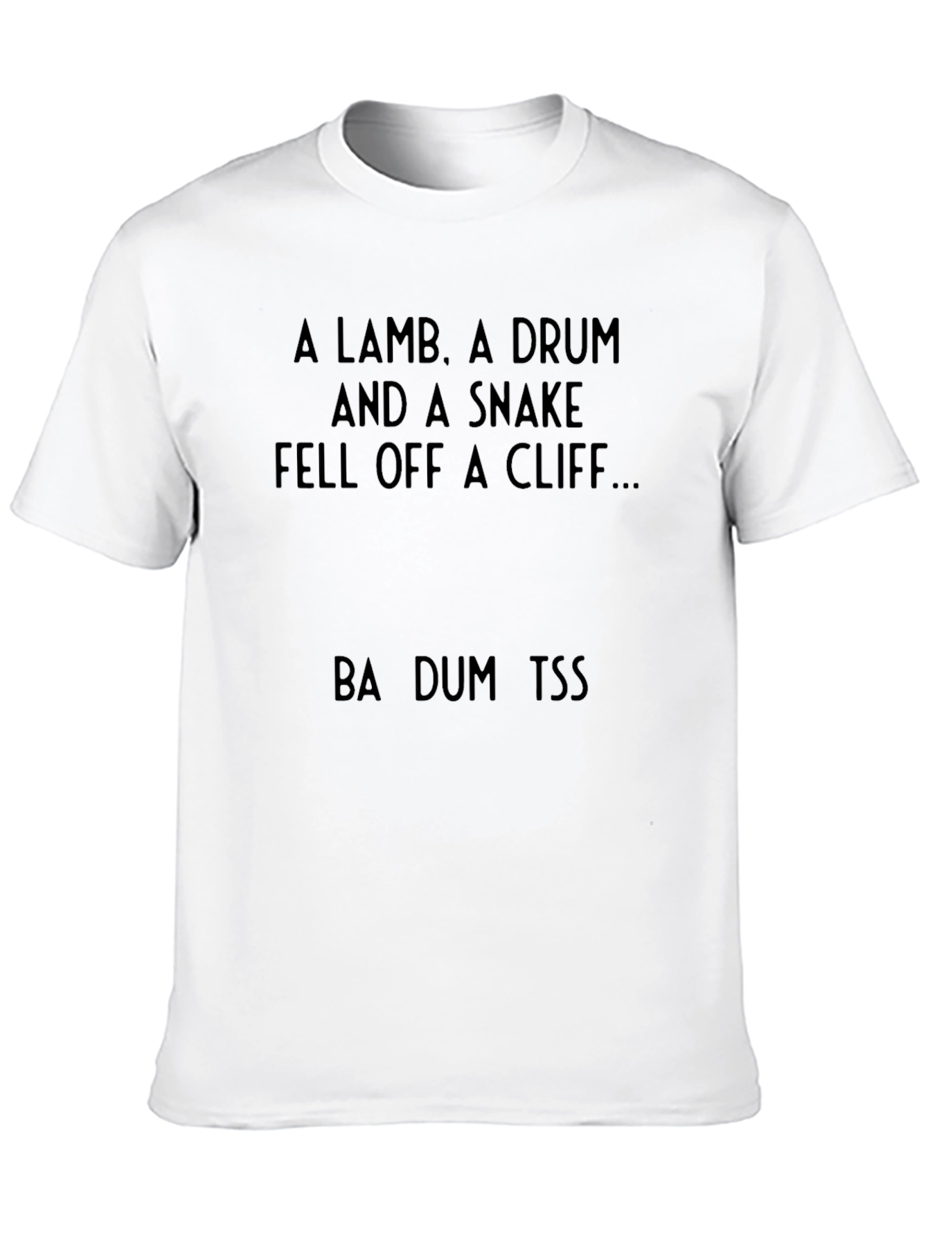 Punny T-Shirt: A Lamb A Drum and A Snake