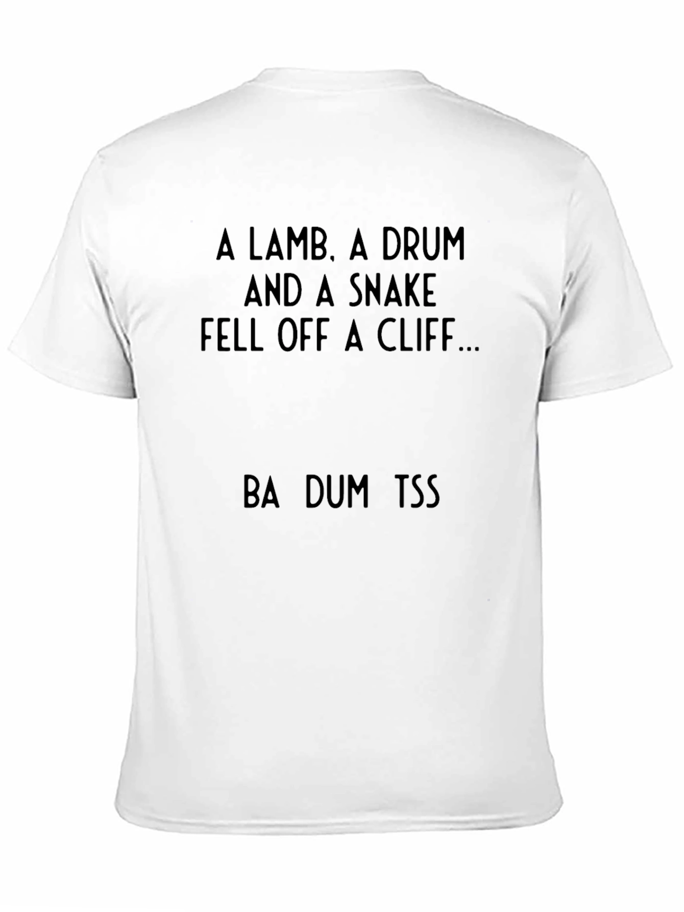 Punny T-Shirt: A Lamb A Drum and A Snake