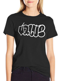 Graphic Print Tee - Urban Style Black T-Shirt