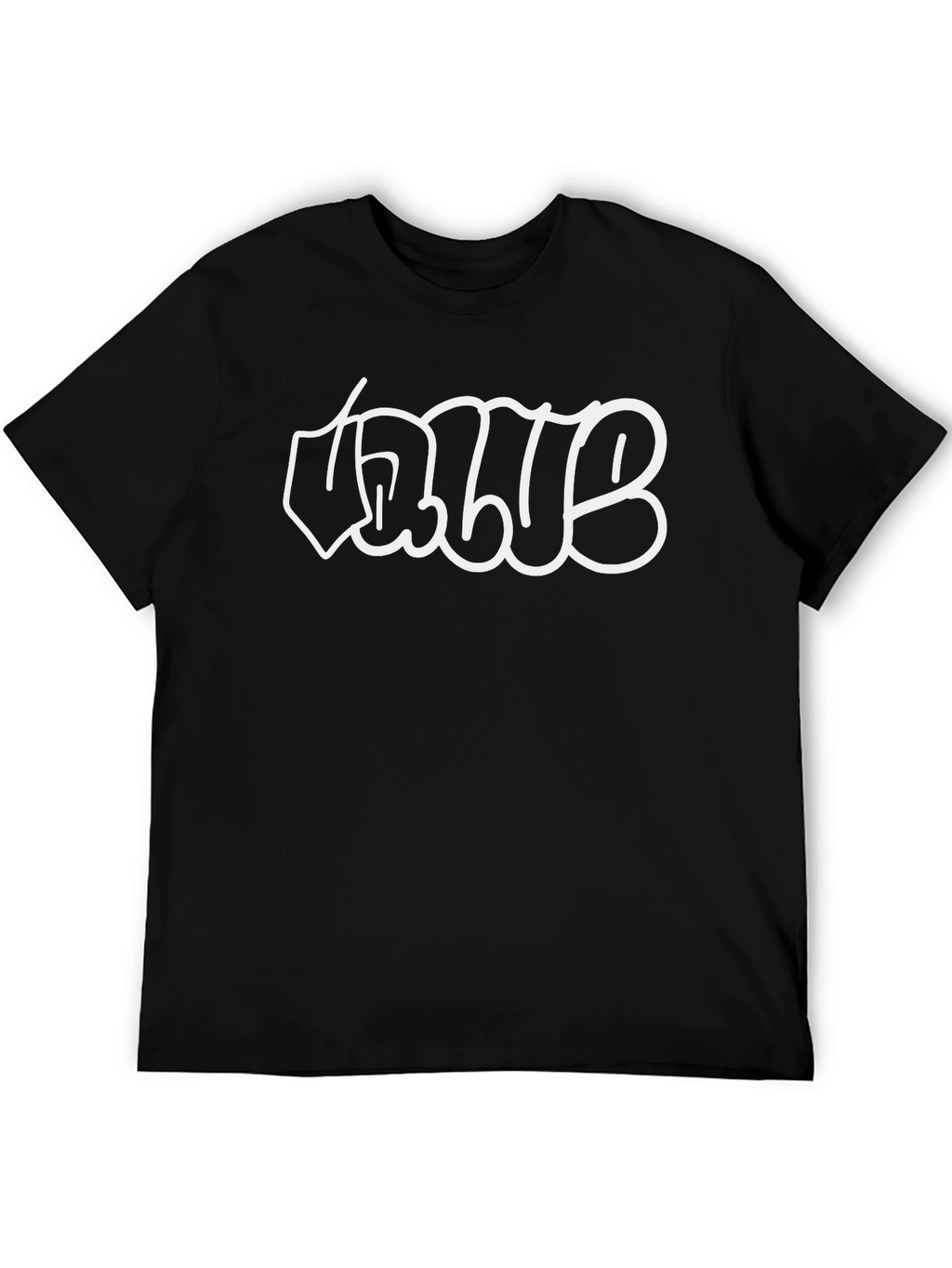 Graphic Print Tee - Urban Style Black T-Shirt
