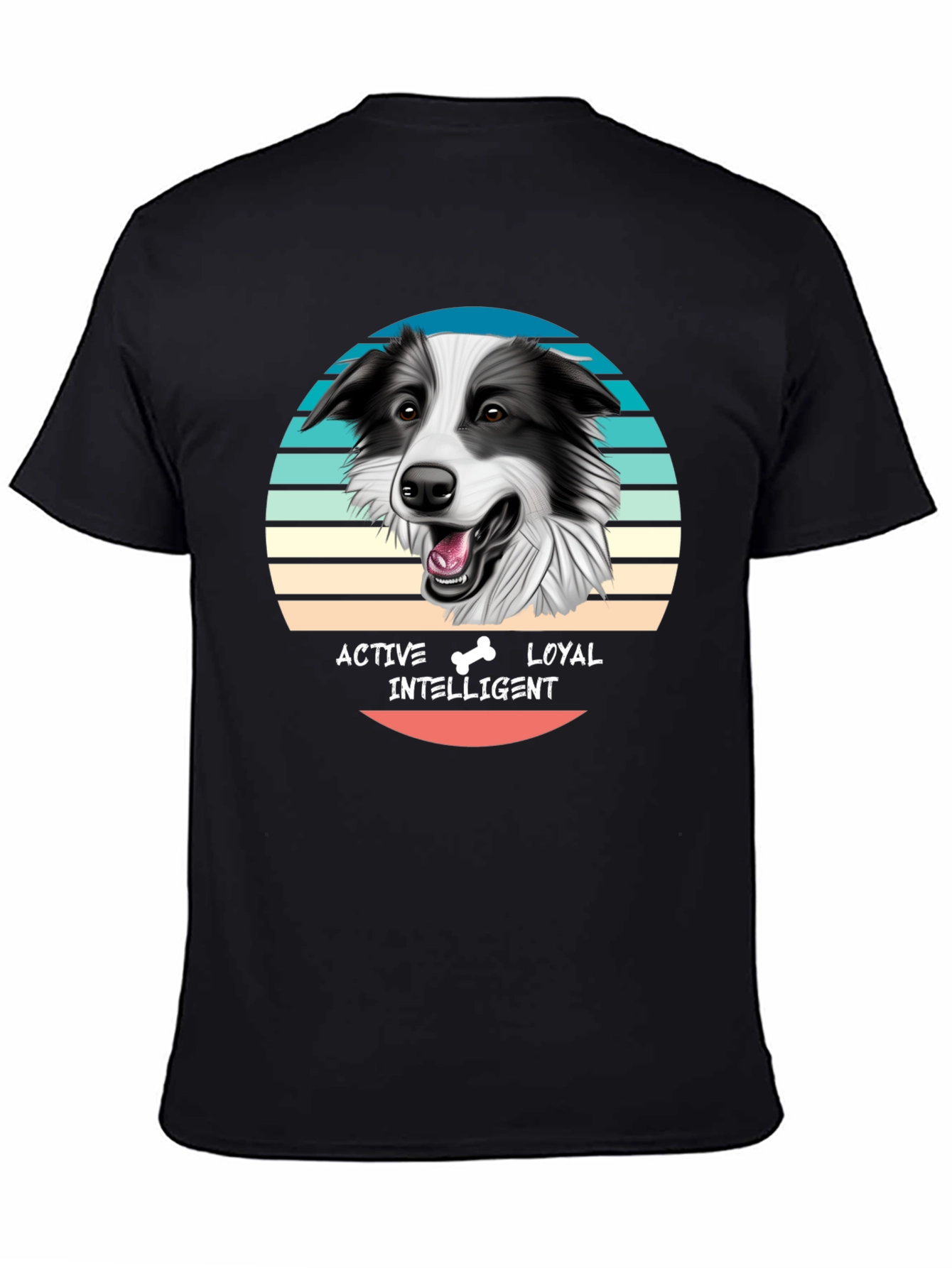 Border Collie T-Shirt - Active Loyal Intelligent Dog Tee