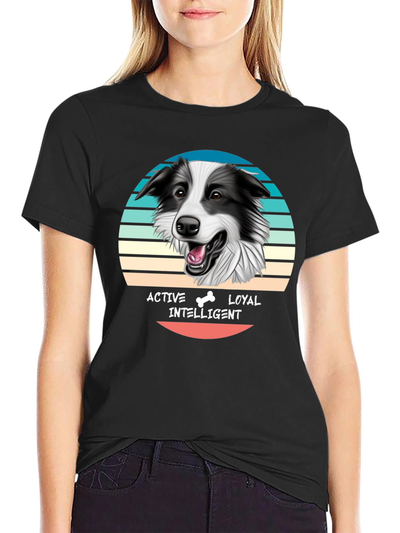 Border Collie T-Shirt - Active Loyal Intelligent Dog Tee