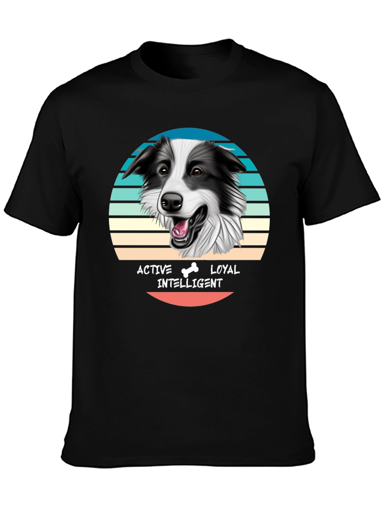 Border Collie T-Shirt - Active Loyal Intelligent Dog Tee
