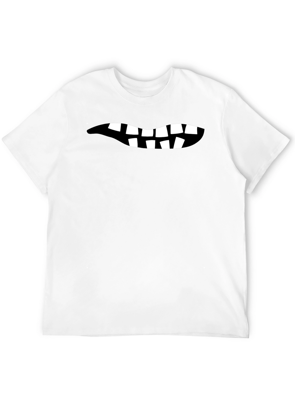 Funny Teeth Graphic Black T-Shirt