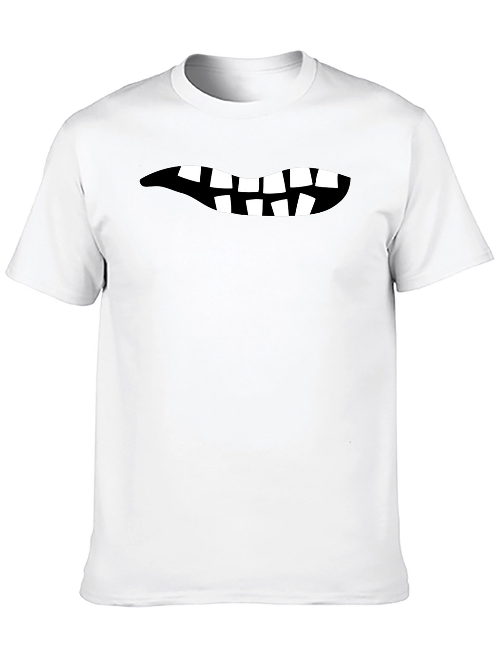 Funny Teeth Graphic Black T-Shirt