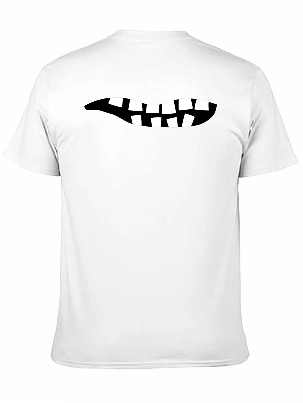 Funny Teeth Graphic Black T-Shirt